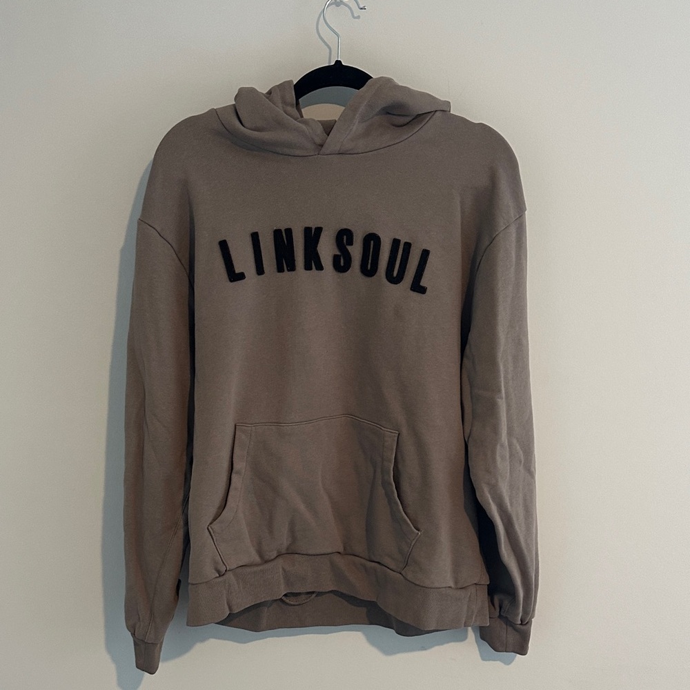 Linksoul Men's Brown Hoodie
